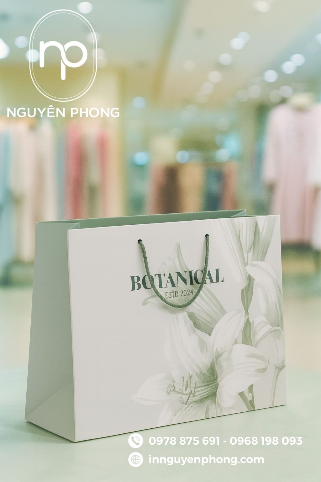 In túi giấy đựng áo dài cao cấp – Tôn vinh vẻ đẹp truyền thống